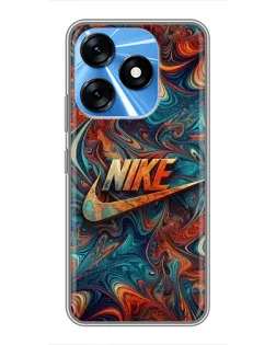 Чехол для TECNO Spark 10 с картинкой «Nike в абстракции» Чехол для TECNO Spark 10 с картинкой «Nike в абстракции»