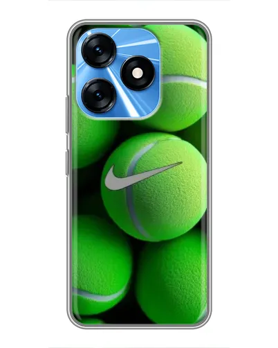 Чехол для TECNO Spark 10 с картинкой «Теннисные мячи Найк»