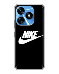 Чехол для TECNO Spark 10 с картинкой «Мазки краски Nike» Чехол для TECNO Spark 10 с картинкой «Мазки краски Nike»