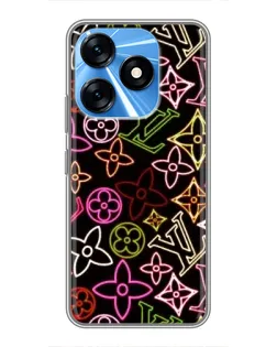 Чехол для TECNO Spark 10 с картинкой «Неоновый микс Nike» Чехол для TECNO Spark 10 с картинкой «Неоновый микс Nike»