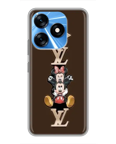Чехол для TECNO Spark 10 с картинкой «LV и Микки Маус»