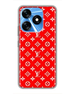 Чехол для TECNO Spark 10 с картинкой «Яркий паттерн LV»