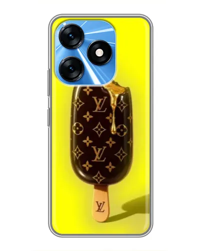 Чехол для TECNO Spark 10 с картинкой «Мороженое от LV»