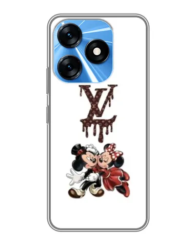 Чехол для TECNO Spark 10 с картинкой «LV и Микки Маус»