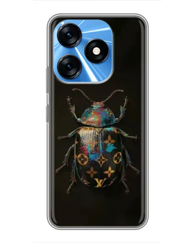 Чехол для TECNO Spark 10 с картинкой «LV — мраморный принт»