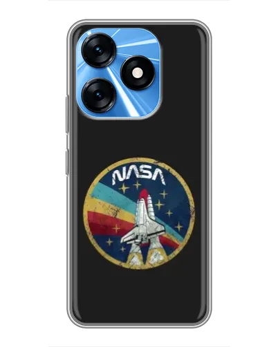Чехол для TECNO Spark 10 с картинкой «NASA — эмблема миссии»