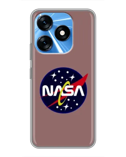 Чехол для TECNO Spark 10 с картинкой «NASA — ретро космос»
