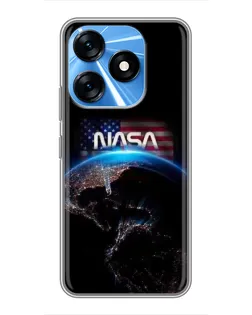 Чехол для TECNO Spark 10 с картинкой «Земля из космоса NASA» Чехол для TECNO Spark 10 с картинкой «Земля из космоса NASA»