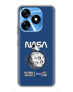 Чехол для TECNO Spark 10 с картинкой «NASA — лунная миссия» Чехол для TECNO Spark 10 с картинкой «NASA — лунная миссия»