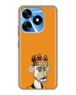 Чехол для TECNO Spark 10 с картинкой «Золотая обезьяна Bored Ape» Чехол для TECNO Spark 10 с картинкой «Золотая обезьяна Bored Ape»