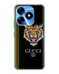 Чехол для TECNO Spark 10 с картинкой «Тигр Gucci»