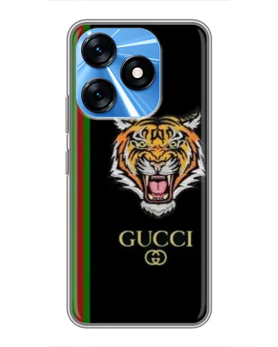 Чехол для TECNO Spark 10 с картинкой «Тигр Gucci»