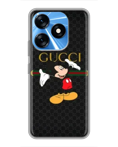 Чехол для TECNO Spark 10 с картинкой «Микки Маус Gucci»