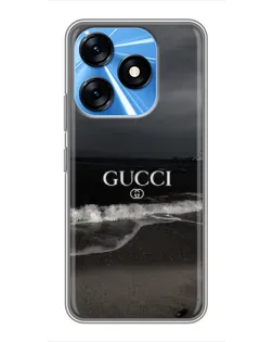 Чехол для TECNO Spark 10 с картинкой «Gucci — морской прибой»