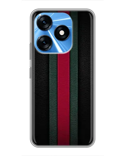 Чехол для TECNO Spark 10 с картинкой «Gucci — неоновая линия»
