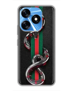 Чохол для TECNO Spark 10 з картинкою «Gucci — змія на смузі» Чохол для TECNO Spark 10 з картинкою «Gucci — змія на смузі»