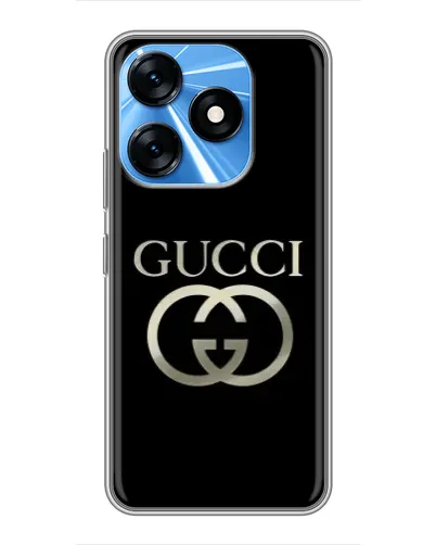 Чехол для TECNO Spark 10 с картинкой «Gucci — золото на черном» Чехол для TECNO Spark 10 с картинкой «Gucci — золото на черном»