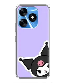 Чохол для TECNO Spark 10 з картинкою «Кумедна Kuromi» Чохол для TECNO Spark 10 з картинкою «Кумедна Kuromi»