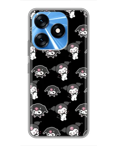 Чохол для TECNO Spark 10 з картинкою «Чорний паттерн Kuromi» Чохол для TECNO Spark 10 з картинкою «Чорний паттерн Kuromi»