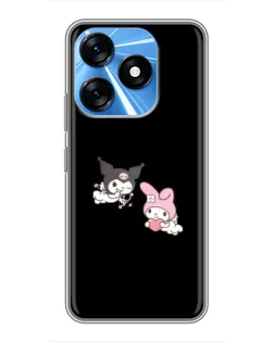 Чохол для TECNO Spark 10 з картинкою «My Melody та Kuromi» Чохол для TECNO Spark 10 з картинкою «My Melody та Kuromi»