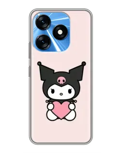 Чохол для TECNO Spark 10 з картинкою «Kuromi та серце» Чохол для TECNO Spark 10 з картинкою «Kuromi та серце»