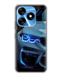 Чохол для TECNO Spark 10 з картинкою «Погляд BMW з синіми фарами» Чохол для TECNO Spark 10 з картинкою «Погляд BMW з синіми фарами»