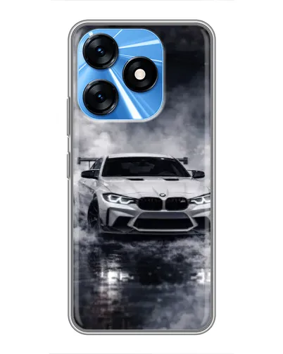 Чохол для TECNO Spark 10 з картинкою «BMW крізь туман»
