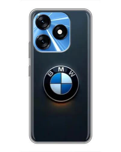 Чохол для TECNO Spark 10 з картинкою «Логотип BMW — мінімалізм»