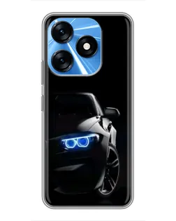 Чехол для TECNO Spark 10 с картинкой «BMW — ночной взгляд» Чехол для TECNO Spark 10 с картинкой «BMW — ночной взгляд»