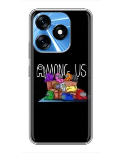 Чехол для TECNO Spark 10 с картинкой «Логотип Among Us» Чехол для TECNO Spark 10 с картинкой «Логотип Among Us»
