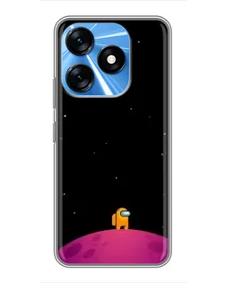 Чехол для TECNO Spark 10 с картинкой «Одинокий герой на планете» Чехол для TECNO Spark 10 с картинкой «Одинокий герой на планете»