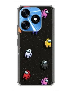 Чехол для TECNO Spark 10 с картинкой «Космический паттерн Among Us» Чехол для TECNO Spark 10 с картинкой «Космический паттерн Among Us»