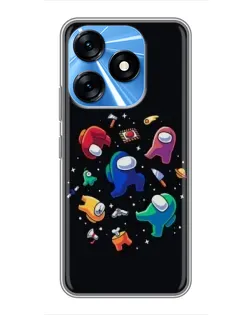 Чехол для TECNO Spark 10 с картинкой «Among Us космос» Чехол для TECNO Spark 10 с картинкой «Among Us космос»