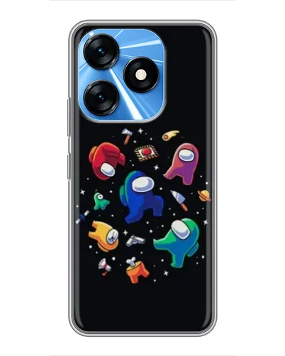 Чехол для TECNO Spark 10 с картинкой «Among Us космос»