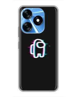 Чехол для TECNO Spark 10 с картинкой «Among Us неон» Чехол для TECNO Spark 10 с картинкой «Among Us неон»