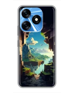 Чехол для TECNO Spark 10 с картинкой «Вид из пещеры»