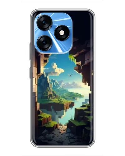 Чехол для TECNO Spark 10 с картинкой «Вид из пещеры»
