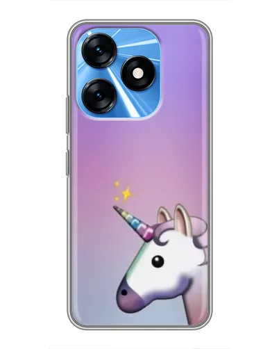 Чехол для TECNO Spark 10 с картинкой «Единорог градиент» Чехол для TECNO Spark 10 с картинкой «Единорог градиент»