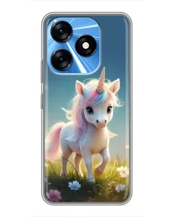 Чохол для TECNO Spark 10 з картинкою «Єдиноріг на галявині» Чохол для TECNO Spark 10 з картинкою «Єдиноріг на галявині»