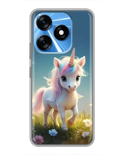 Чехол для TECNO Spark 10 с картинкой «Единорог на поляне» Чехол для TECNO Spark 10 с картинкой «Единорог на поляне»