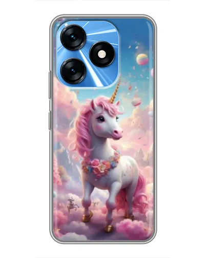 Чехол для TECNO Spark 10 с картинкой «Единорог среди облаков» Чехол для TECNO Spark 10 с картинкой «Единорог среди облаков»