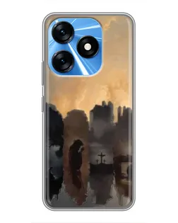 Чехол для TECNO Spark 10 с картинкой «Дорога к вере»