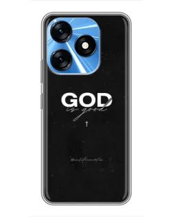 Чехол для TECNO Spark 10 с картинкой «GOD — Бог над всем»