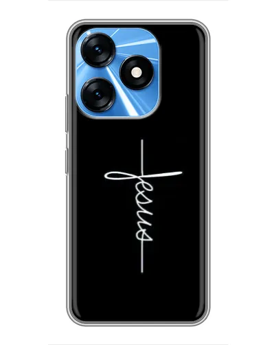 Чехол для TECNO Spark 10 с картинкой «Тонкая линия веры»