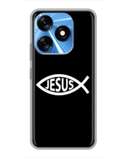 Чехол для TECNO Spark 10 с картинкой «Классический Jesus»