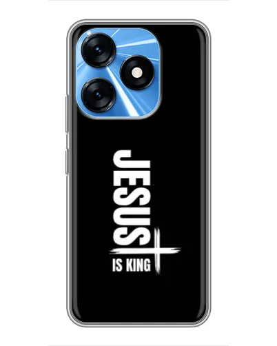 Чехол для TECNO Spark 10 с картинкой «Вертикаль веры Jesus»
