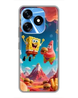 Чохол для TECNO Spark 10 з картинкою «Космічний фастфуд» Чохол для TECNO Spark 10 з картинкою «Космічний фастфуд»