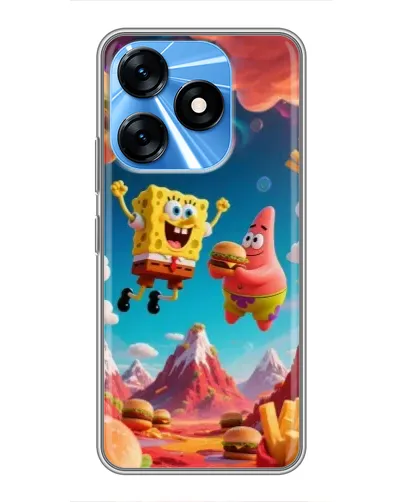 Чохол для TECNO Spark 10 з картинкою «Космічний фастфуд»