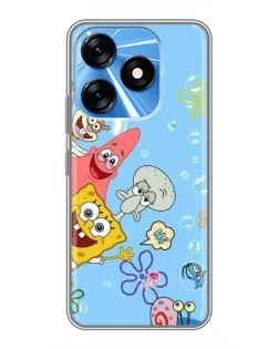 Чохол для TECNO Spark 10 з картинкою «Веселі бульбашки»
