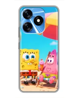 Чехол для TECNO Spark 10 с картинкой «Отдых на пляже»